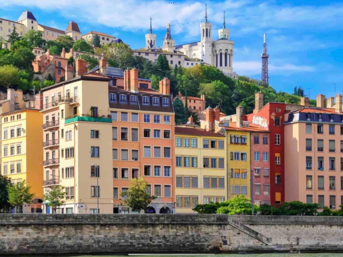 Apartamento Beau Duplex Avec Jardin Et Vue Lyon Exterior foto